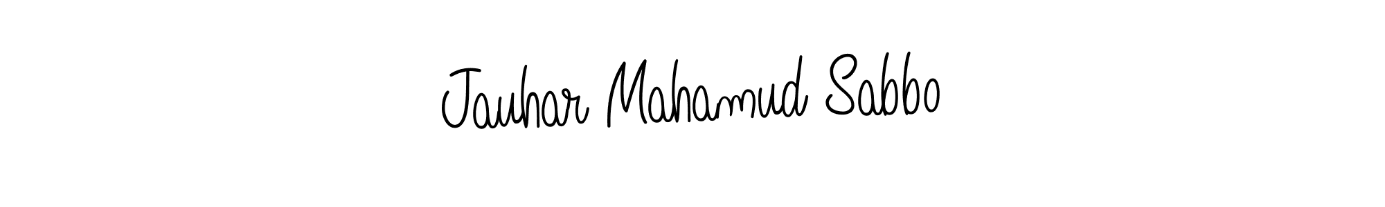 Make a beautiful signature design for name Jauhar Mahamud Sabbo. With this signature (Angelique-Rose-font-FFP) style, you can create a handwritten signature for free. Jauhar Mahamud Sabbo signature style 5 images and pictures png