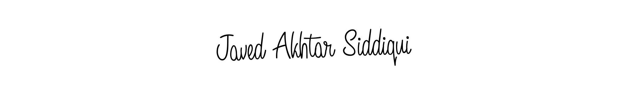 Make a beautiful signature design for name Javed Akhtar Siddiqui. With this signature (Angelique-Rose-font-FFP) style, you can create a handwritten signature for free. Javed Akhtar Siddiqui signature style 5 images and pictures png
