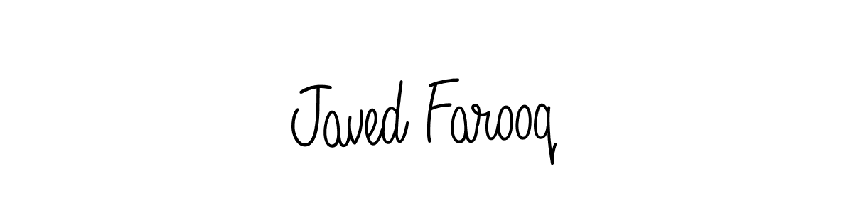 The best way (Angelique-Rose-font-FFP) to make a short signature is to pick only two or three words in your name. The name Javed Farooq include a total of six letters. For converting this name. Javed Farooq signature style 5 images and pictures png