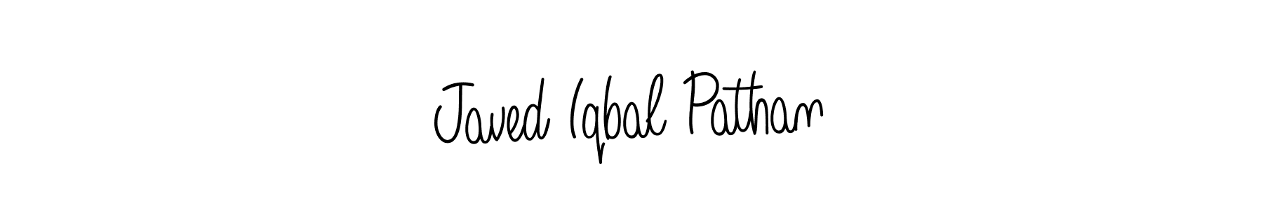 Use a signature maker to create a handwritten signature online. With this signature software, you can design (Angelique-Rose-font-FFP) your own signature for name Javed Iqbal Pathan. Javed Iqbal Pathan signature style 5 images and pictures png