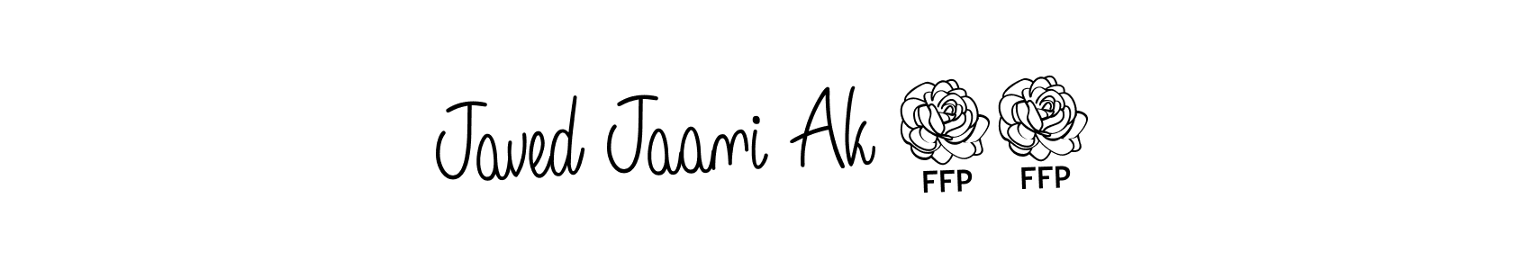 Create a beautiful signature design for name Javed Jaani Ak 47. With this signature (Angelique-Rose-font-FFP) fonts, you can make a handwritten signature for free. Javed Jaani Ak 47 signature style 5 images and pictures png