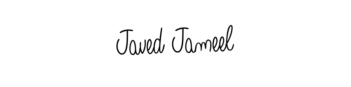 You should practise on your own different ways (Angelique-Rose-font-FFP) to write your name (Javed Jameel) in signature. don't let someone else do it for you. Javed Jameel signature style 5 images and pictures png