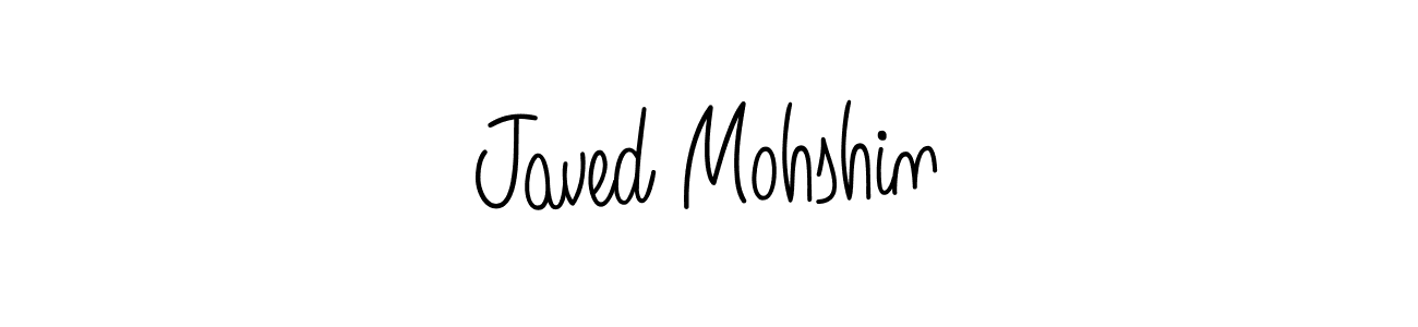 Javed Mohshin stylish signature style. Best Handwritten Sign (Angelique-Rose-font-FFP) for my name. Handwritten Signature Collection Ideas for my name Javed Mohshin. Javed Mohshin signature style 5 images and pictures png