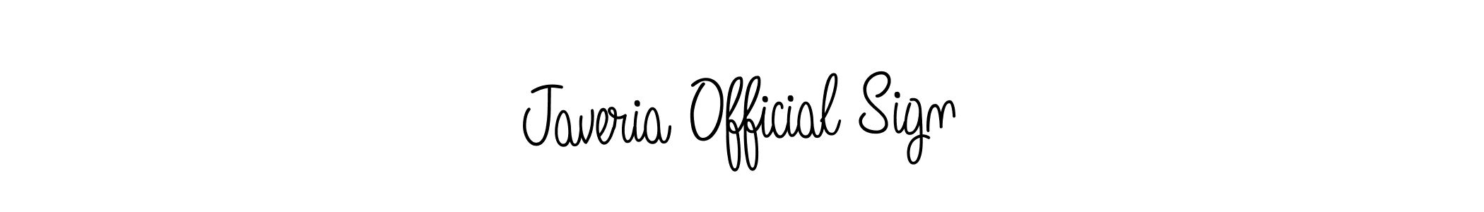 Create a beautiful signature design for name Javeria Official Sign. With this signature (Angelique-Rose-font-FFP) fonts, you can make a handwritten signature for free. Javeria Official Sign signature style 5 images and pictures png