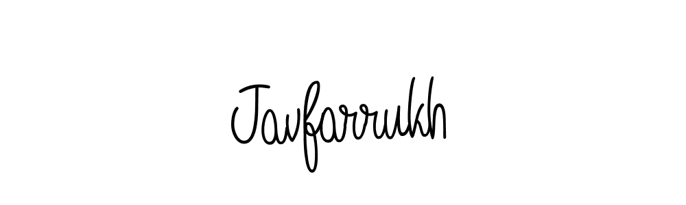 You should practise on your own different ways (Angelique-Rose-font-FFP) to write your name (Javfarrukh) in signature. don't let someone else do it for you. Javfarrukh signature style 5 images and pictures png