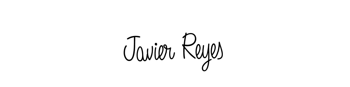 You should practise on your own different ways (Angelique-Rose-font-FFP) to write your name (Javier Reyes) in signature. don't let someone else do it for you. Javier Reyes signature style 5 images and pictures png