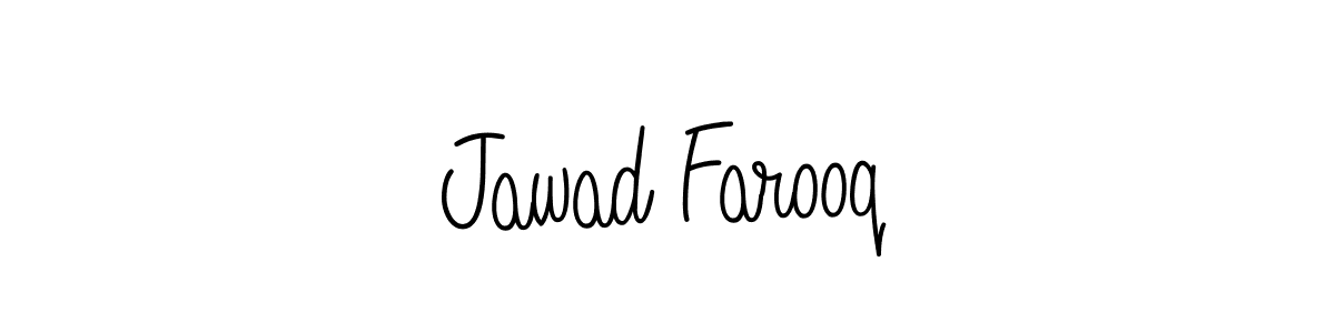 Jawad Farooq stylish signature style. Best Handwritten Sign (Angelique-Rose-font-FFP) for my name. Handwritten Signature Collection Ideas for my name Jawad Farooq. Jawad Farooq signature style 5 images and pictures png
