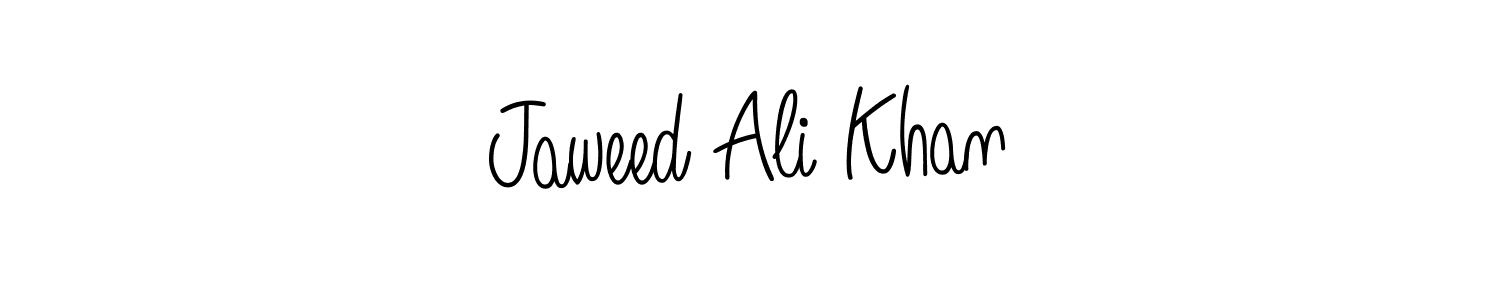 Design your own signature with our free online signature maker. With this signature software, you can create a handwritten (Angelique-Rose-font-FFP) signature for name Jaweed Ali Khan. Jaweed Ali Khan signature style 5 images and pictures png
