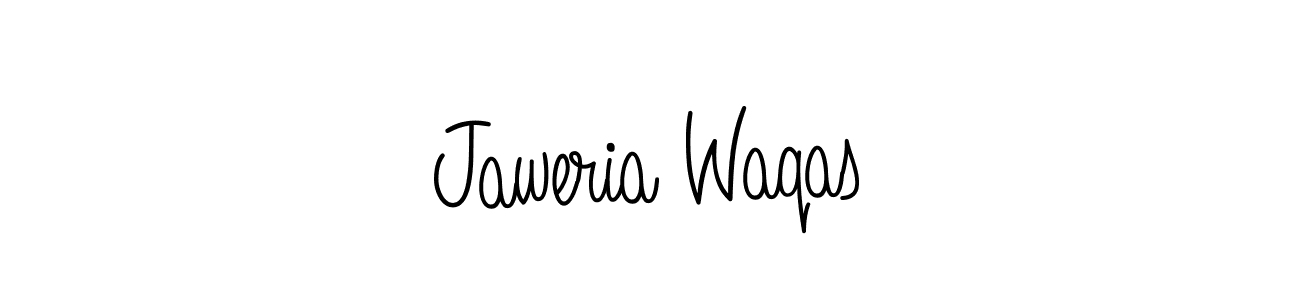 The best way (Angelique-Rose-font-FFP) to make a short signature is to pick only two or three words in your name. The name Jaweria Waqas include a total of six letters. For converting this name. Jaweria Waqas signature style 5 images and pictures png