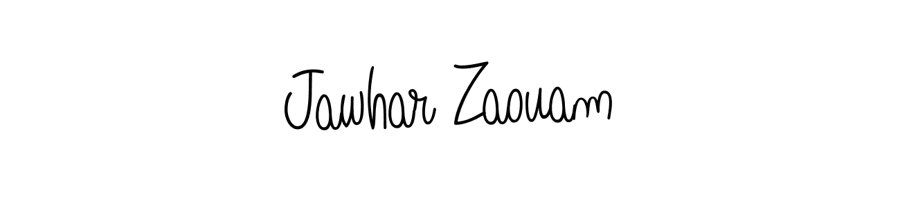 if you are searching for the best signature style for your name Jawhar Zaouam. so please give up your signature search. here we have designed multiple signature styles  using Angelique-Rose-font-FFP. Jawhar Zaouam signature style 5 images and pictures png