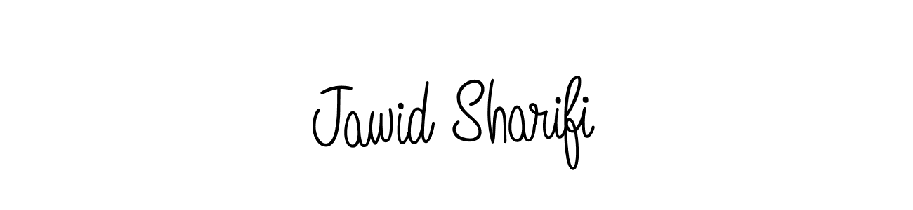 You should practise on your own different ways (Angelique-Rose-font-FFP) to write your name (Jawid Sharifi) in signature. don't let someone else do it for you. Jawid Sharifi signature style 5 images and pictures png