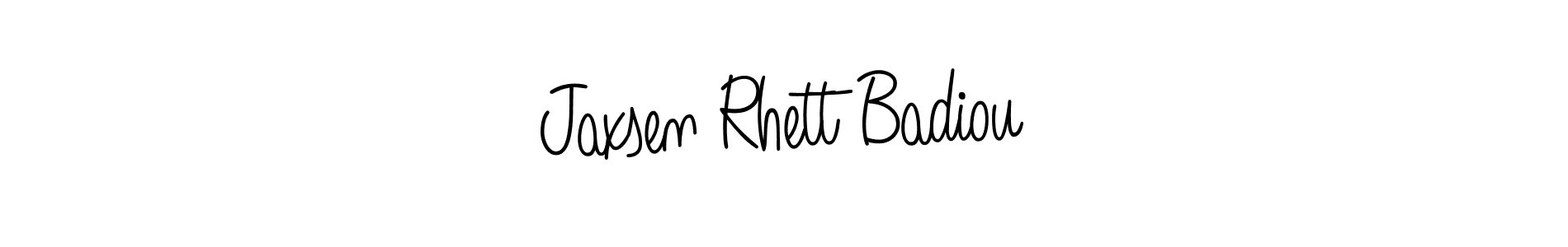 Also we have Jaxsen Rhett Badiou name is the best signature style. Create professional handwritten signature collection using Angelique-Rose-font-FFP autograph style. Jaxsen Rhett Badiou signature style 5 images and pictures png