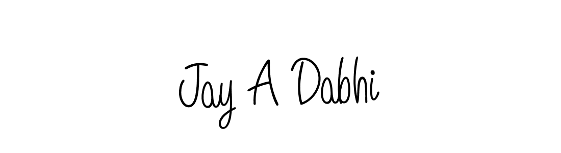 Also we have Jay A Dabhi name is the best signature style. Create professional handwritten signature collection using Angelique-Rose-font-FFP autograph style. Jay A Dabhi signature style 5 images and pictures png