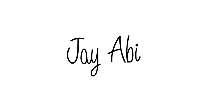 Design your own signature with our free online signature maker. With this signature software, you can create a handwritten (Angelique-Rose-font-FFP) signature for name Jay Abi. Jay Abi signature style 5 images and pictures png