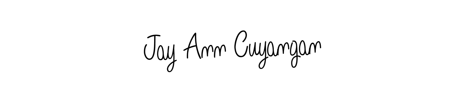 Once you've used our free online signature maker to create your best signature Angelique-Rose-font-FFP style, it's time to enjoy all of the benefits that Jay Ann Cuyangan name signing documents. Jay Ann Cuyangan signature style 5 images and pictures png