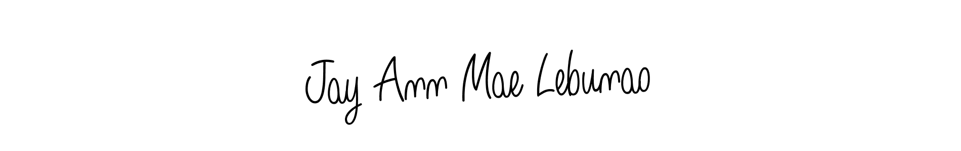 Once you've used our free online signature maker to create your best signature Angelique-Rose-font-FFP style, it's time to enjoy all of the benefits that Jay Ann Mae Lebunao name signing documents. Jay Ann Mae Lebunao signature style 5 images and pictures png