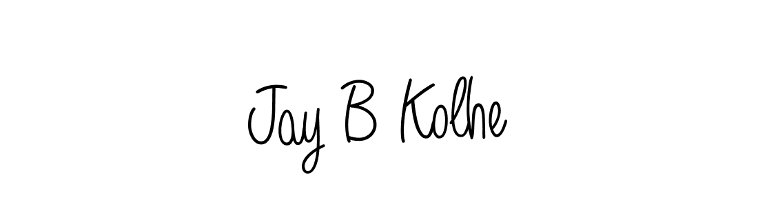 Design your own signature with our free online signature maker. With this signature software, you can create a handwritten (Angelique-Rose-font-FFP) signature for name Jay B Kolhe. Jay B Kolhe signature style 5 images and pictures png