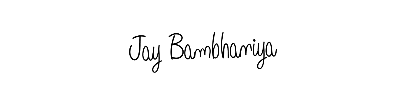 Make a beautiful signature design for name Jay Bambhaniya. Use this online signature maker to create a handwritten signature for free. Jay Bambhaniya signature style 5 images and pictures png