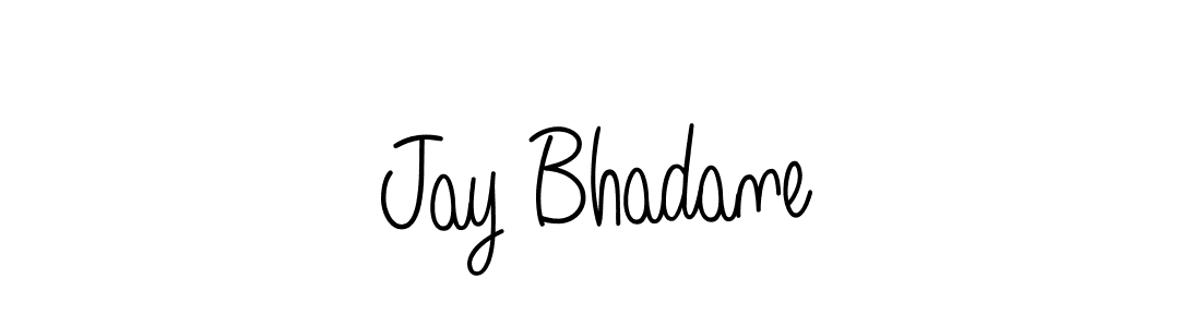 You should practise on your own different ways (Angelique-Rose-font-FFP) to write your name (Jay Bhadane) in signature. don't let someone else do it for you. Jay Bhadane signature style 5 images and pictures png