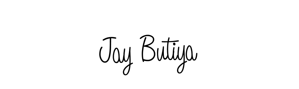 Make a beautiful signature design for name Jay Butiya. With this signature (Angelique-Rose-font-FFP) style, you can create a handwritten signature for free. Jay Butiya signature style 5 images and pictures png