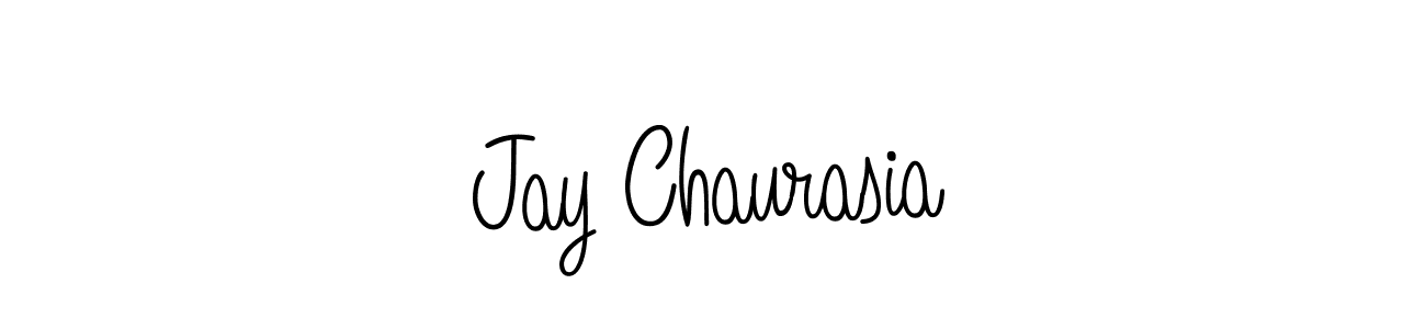 Use a signature maker to create a handwritten signature online. With this signature software, you can design (Angelique-Rose-font-FFP) your own signature for name Jay Chaurasia. Jay Chaurasia signature style 5 images and pictures png