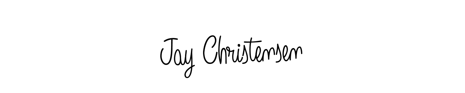 Use a signature maker to create a handwritten signature online. With this signature software, you can design (Angelique-Rose-font-FFP) your own signature for name Jay Christensen. Jay Christensen signature style 5 images and pictures png