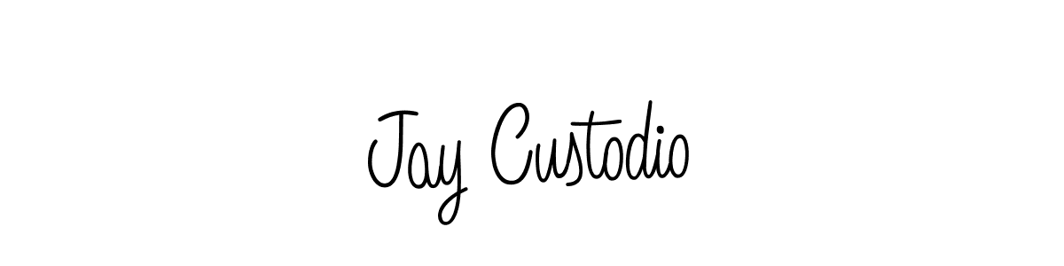 The best way (Angelique-Rose-font-FFP) to make a short signature is to pick only two or three words in your name. The name Jay Custodio include a total of six letters. For converting this name. Jay Custodio signature style 5 images and pictures png