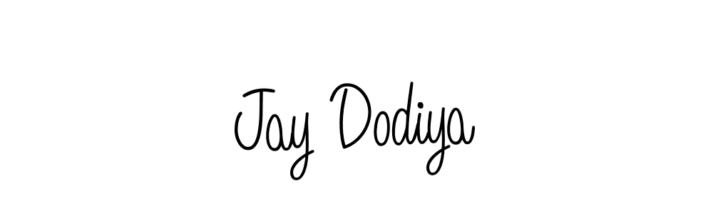 The best way (Angelique-Rose-font-FFP) to make a short signature is to pick only two or three words in your name. The name Jay Dodiya include a total of six letters. For converting this name. Jay Dodiya signature style 5 images and pictures png