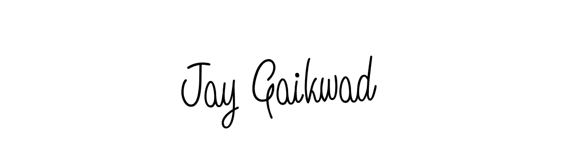 How to make Jay Gaikwad name signature. Use Angelique-Rose-font-FFP style for creating short signs online. This is the latest handwritten sign. Jay Gaikwad signature style 5 images and pictures png