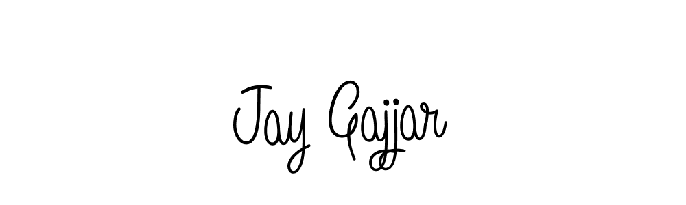 The best way (Angelique-Rose-font-FFP) to make a short signature is to pick only two or three words in your name. The name Jay Gajjar include a total of six letters. For converting this name. Jay Gajjar signature style 5 images and pictures png