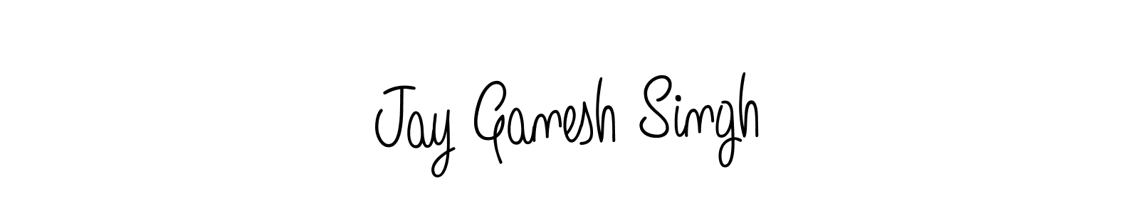 You should practise on your own different ways (Angelique-Rose-font-FFP) to write your name (Jay Ganesh Singh) in signature. don't let someone else do it for you. Jay Ganesh Singh signature style 5 images and pictures png