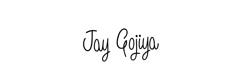 if you are searching for the best signature style for your name Jay Gojiya. so please give up your signature search. here we have designed multiple signature styles  using Angelique-Rose-font-FFP. Jay Gojiya signature style 5 images and pictures png