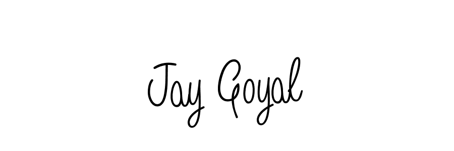 Jay Goyal stylish signature style. Best Handwritten Sign (Angelique-Rose-font-FFP) for my name. Handwritten Signature Collection Ideas for my name Jay Goyal. Jay Goyal signature style 5 images and pictures png