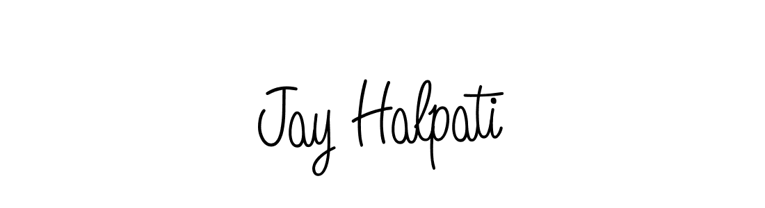 Create a beautiful signature design for name Jay Halpati. With this signature (Angelique-Rose-font-FFP) fonts, you can make a handwritten signature for free. Jay Halpati signature style 5 images and pictures png