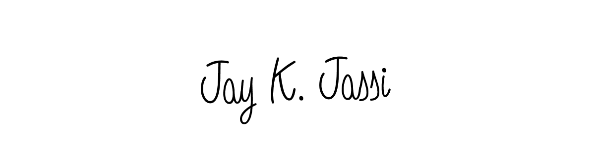 How to make Jay K. Jassi signature? Angelique-Rose-font-FFP is a professional autograph style. Create handwritten signature for Jay K. Jassi name. Jay K. Jassi signature style 5 images and pictures png