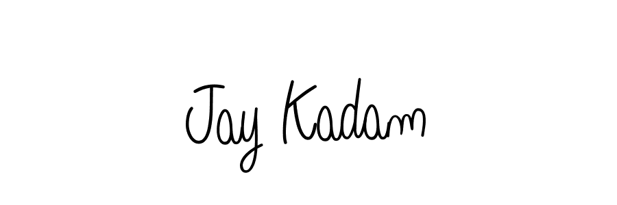 Jay Kadam stylish signature style. Best Handwritten Sign (Angelique-Rose-font-FFP) for my name. Handwritten Signature Collection Ideas for my name Jay Kadam. Jay Kadam signature style 5 images and pictures png
