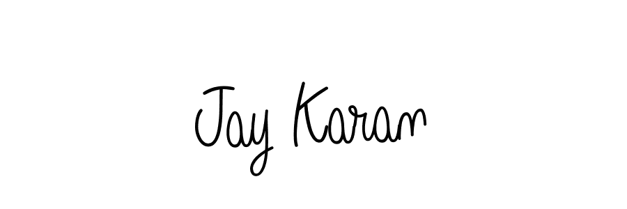 Design your own signature with our free online signature maker. With this signature software, you can create a handwritten (Angelique-Rose-font-FFP) signature for name Jay Karan. Jay Karan signature style 5 images and pictures png