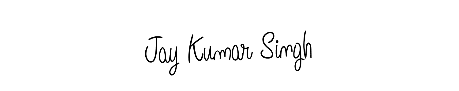 Create a beautiful signature design for name Jay Kumar Singh. With this signature (Angelique-Rose-font-FFP) fonts, you can make a handwritten signature for free. Jay Kumar Singh signature style 5 images and pictures png