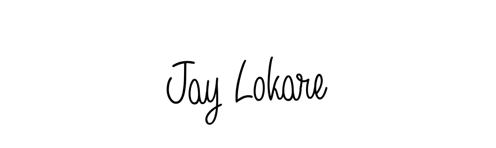 Design your own signature with our free online signature maker. With this signature software, you can create a handwritten (Angelique-Rose-font-FFP) signature for name Jay Lokare. Jay Lokare signature style 5 images and pictures png