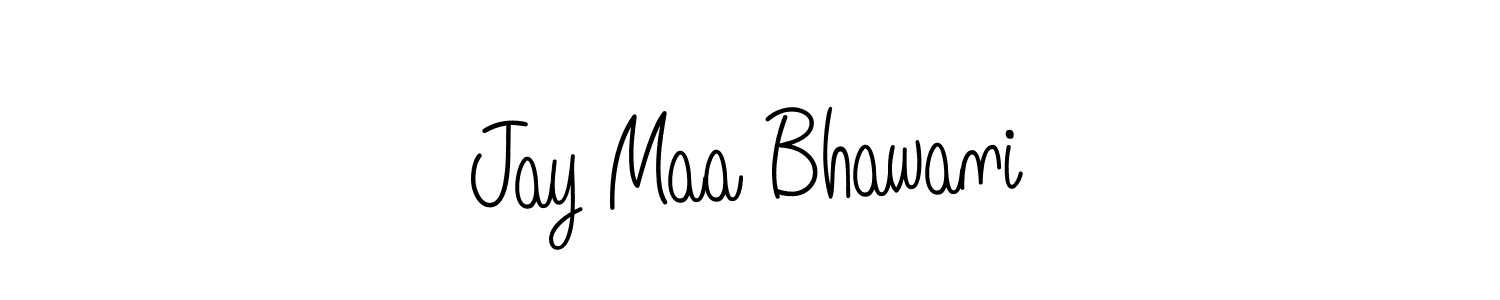 The best way (Angelique-Rose-font-FFP) to make a short signature is to pick only two or three words in your name. The name Jay Maa Bhawani include a total of six letters. For converting this name. Jay Maa Bhawani signature style 5 images and pictures png