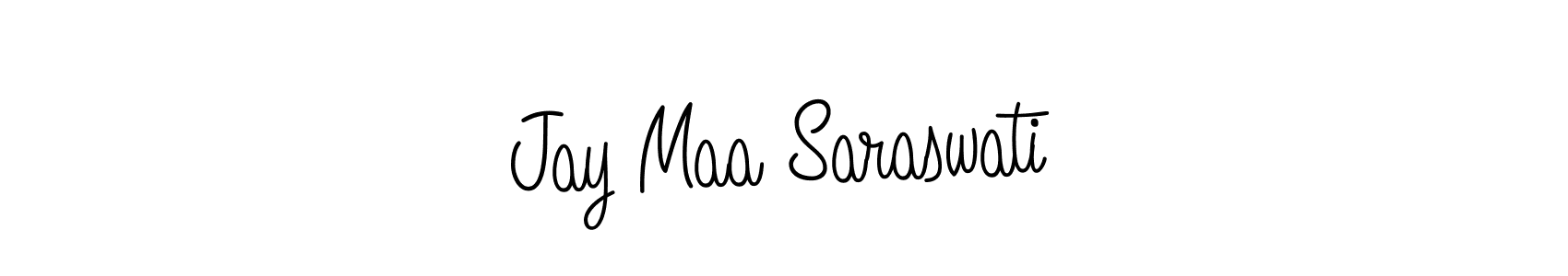 Make a beautiful signature design for name Jay Maa Saraswati. With this signature (Angelique-Rose-font-FFP) style, you can create a handwritten signature for free. Jay Maa Saraswati signature style 5 images and pictures png