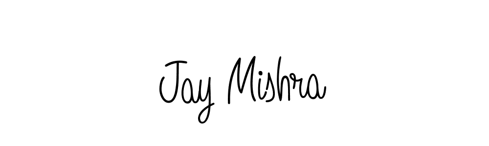 Make a beautiful signature design for name Jay Mishra. With this signature (Angelique-Rose-font-FFP) style, you can create a handwritten signature for free. Jay Mishra signature style 5 images and pictures png