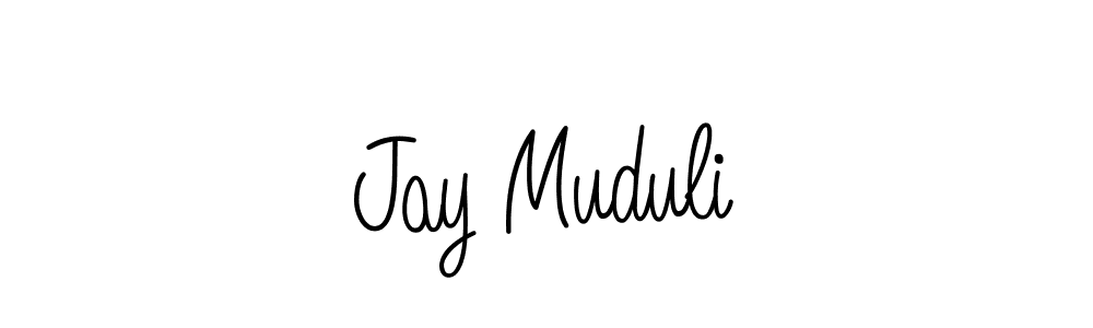 Design your own signature with our free online signature maker. With this signature software, you can create a handwritten (Angelique-Rose-font-FFP) signature for name Jay Muduli. Jay Muduli signature style 5 images and pictures png