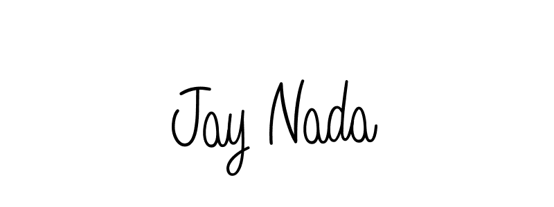 if you are searching for the best signature style for your name Jay Nada. so please give up your signature search. here we have designed multiple signature styles  using Angelique-Rose-font-FFP. Jay Nada signature style 5 images and pictures png