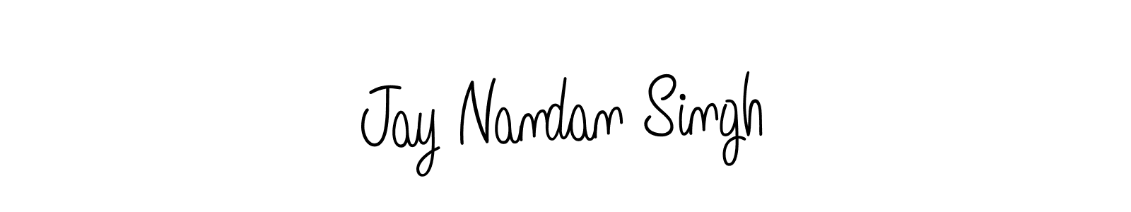 Jay Nandan Singh stylish signature style. Best Handwritten Sign (Angelique-Rose-font-FFP) for my name. Handwritten Signature Collection Ideas for my name Jay Nandan Singh. Jay Nandan Singh signature style 5 images and pictures png