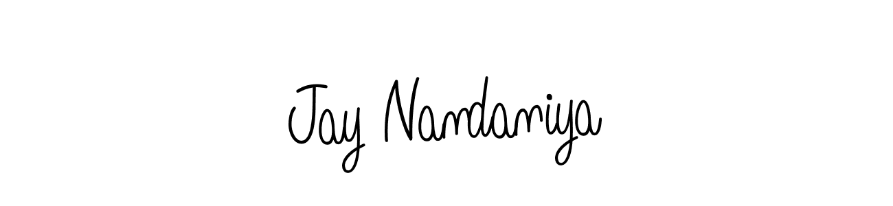 Also You can easily find your signature by using the search form. We will create Jay Nandaniya name handwritten signature images for you free of cost using Angelique-Rose-font-FFP sign style. Jay Nandaniya signature style 5 images and pictures png