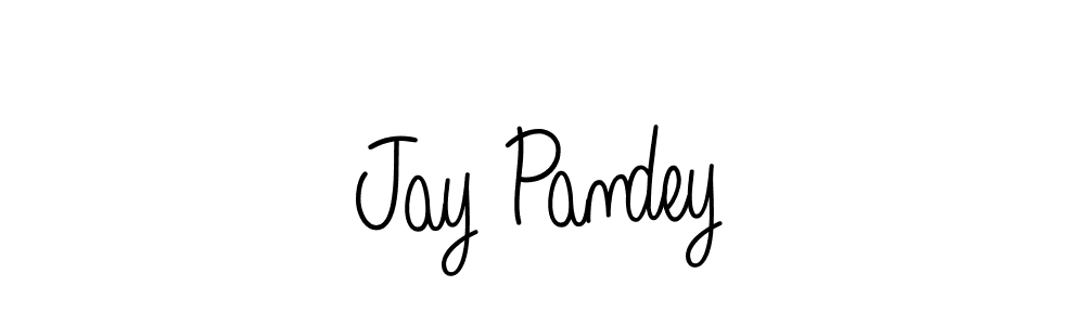 You should practise on your own different ways (Angelique-Rose-font-FFP) to write your name (Jay Pandey) in signature. don't let someone else do it for you. Jay Pandey signature style 5 images and pictures png