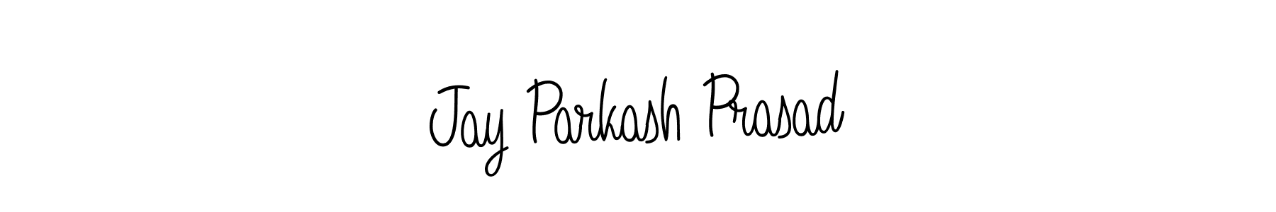Jay Parkash Prasad stylish signature style. Best Handwritten Sign (Angelique-Rose-font-FFP) for my name. Handwritten Signature Collection Ideas for my name Jay Parkash Prasad. Jay Parkash Prasad signature style 5 images and pictures png