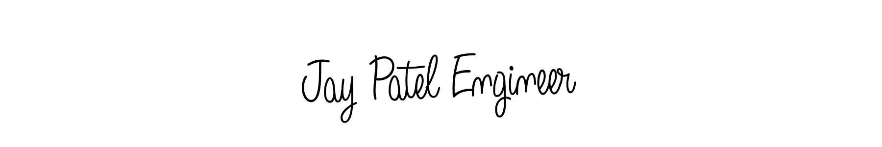 How to make Jay Patel Engineer name signature. Use Angelique-Rose-font-FFP style for creating short signs online. This is the latest handwritten sign. Jay Patel Engineer signature style 5 images and pictures png