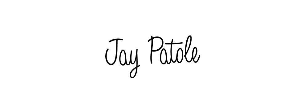 The best way (Angelique-Rose-font-FFP) to make a short signature is to pick only two or three words in your name. The name Jay Patole include a total of six letters. For converting this name. Jay Patole signature style 5 images and pictures png